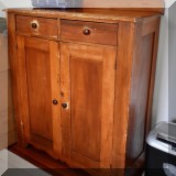 F22. Antique jelly cupboard / pie safe. 54”h x 44”w x 18”d 